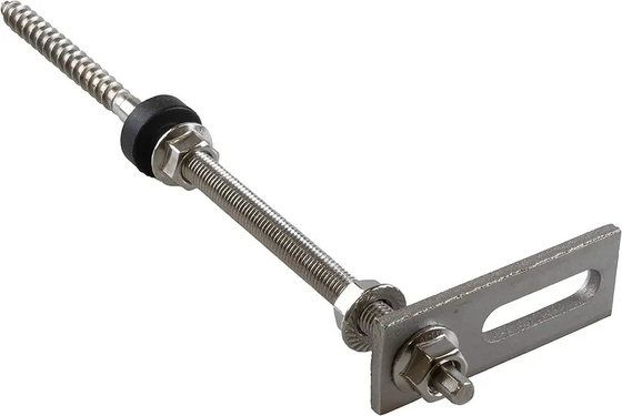 눈 부하 1.4kn/m2 L 피트 태양광 지붕 장착 시스템 다중 크기의 금속 지붕을위한 래킹
