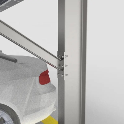Q235 CE 인증과 1.4KN/m2 눈 부하를 가진 철강 태양광 주차장 구조물