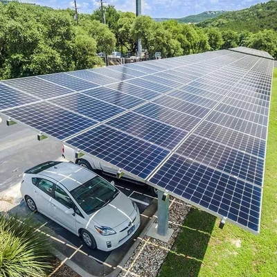 카포트 태양광 장착 시스템 10KW 가벼운 무게 알루미늄 태양광 자동차 주차장