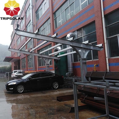 카포트 태양광 장착 시스템 10KW 가벼운 무게 알루미늄 태양광 자동차 주차장