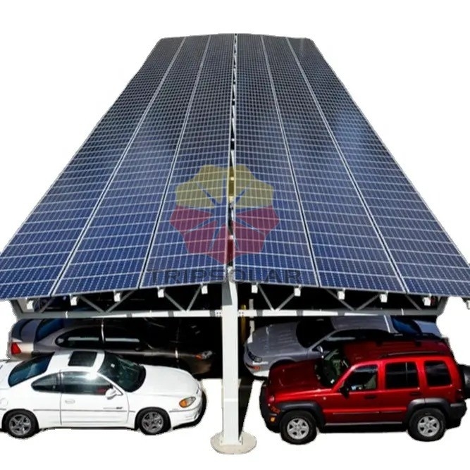 Q235 CE 인증과 1.4KN/m2 눈 부하를 가진 철강 태양광 주차장 구조물